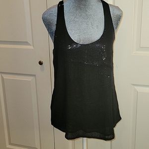 Remain Blk Sequin Racerback Camisole